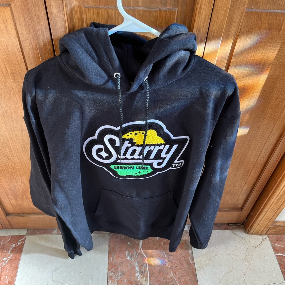 Hanes Black Hoodie with Starry Logo